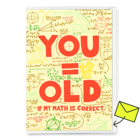 Deli Cards Grußkarte "You = Old" | Lustige Klappkarte zum Geburtstag