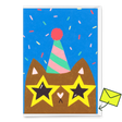 Deli Cards Grußkarte "Funky cat" | Ausgefallene Klappkarte mit Katzen-Motiv zum Geburtstag