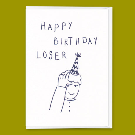 Deli Cards Grußkarte "Happy Birthday Loser" | Lustige Klappkarte zum Geburtstag