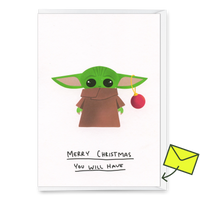 Deli Cards Grußkarte "Merry Christmas you will have" | Lustige Klappkarte zu Weihnachten