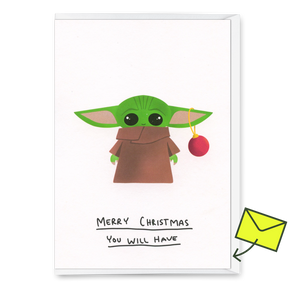 Deli Cards Grußkarte "Merry Christmas you will have" | Lustige Klappkarte zu Weihnachten