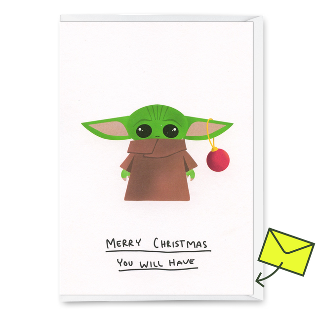 Deli Cards Grußkarte "Merry Christmas you will have" | Lustige Klappkarte zu Weihnachten
