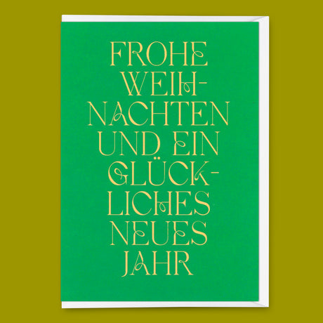 Deli Cards Grußkarte "Frohe Weihnachten und ein..." | Schöne Klappkarte zu Weihnachten