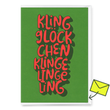 Deli Cards Grußkarte "Klingglöckchen" | Besondere Klappkarte zu Weihnachten