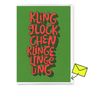 Deli Cards Grußkarte "Klingglöckchen" | Besondere Klappkarte zu Weihnachten