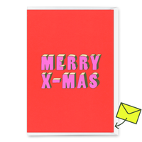 Deli Cards Grußkarte "Merry X-Mas 3D" | Coole Klappkarte zu Weihnachten