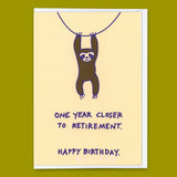 Deli Cards Grußkarte "Closer to retirement" | Lustige Klappkarte zum Geburtstag