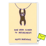 Deli Cards Grußkarte "Closer to retirement" | Lustige Klappkarte zum Geburtstag