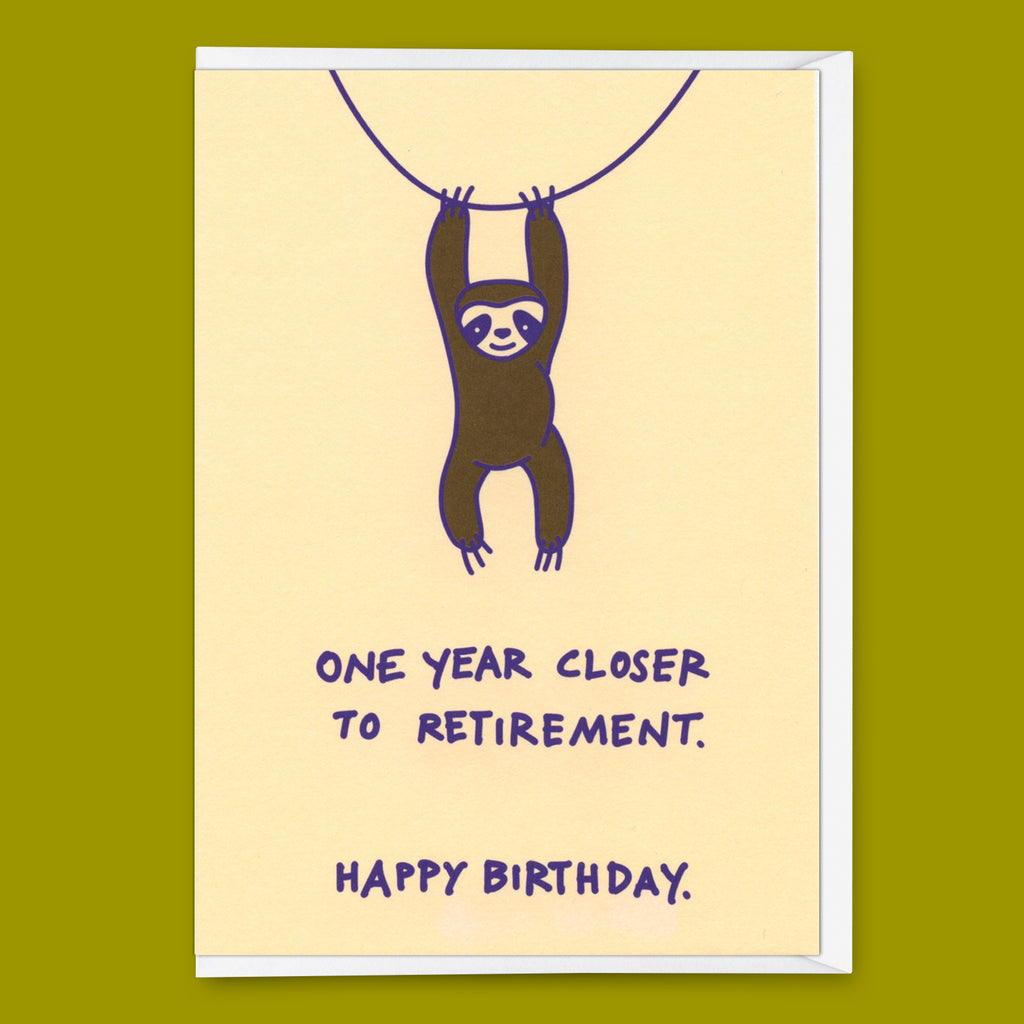 Deli Cards Grußkarte "Closer to retirement" | Lustige Klappkarte zum Geburtstag