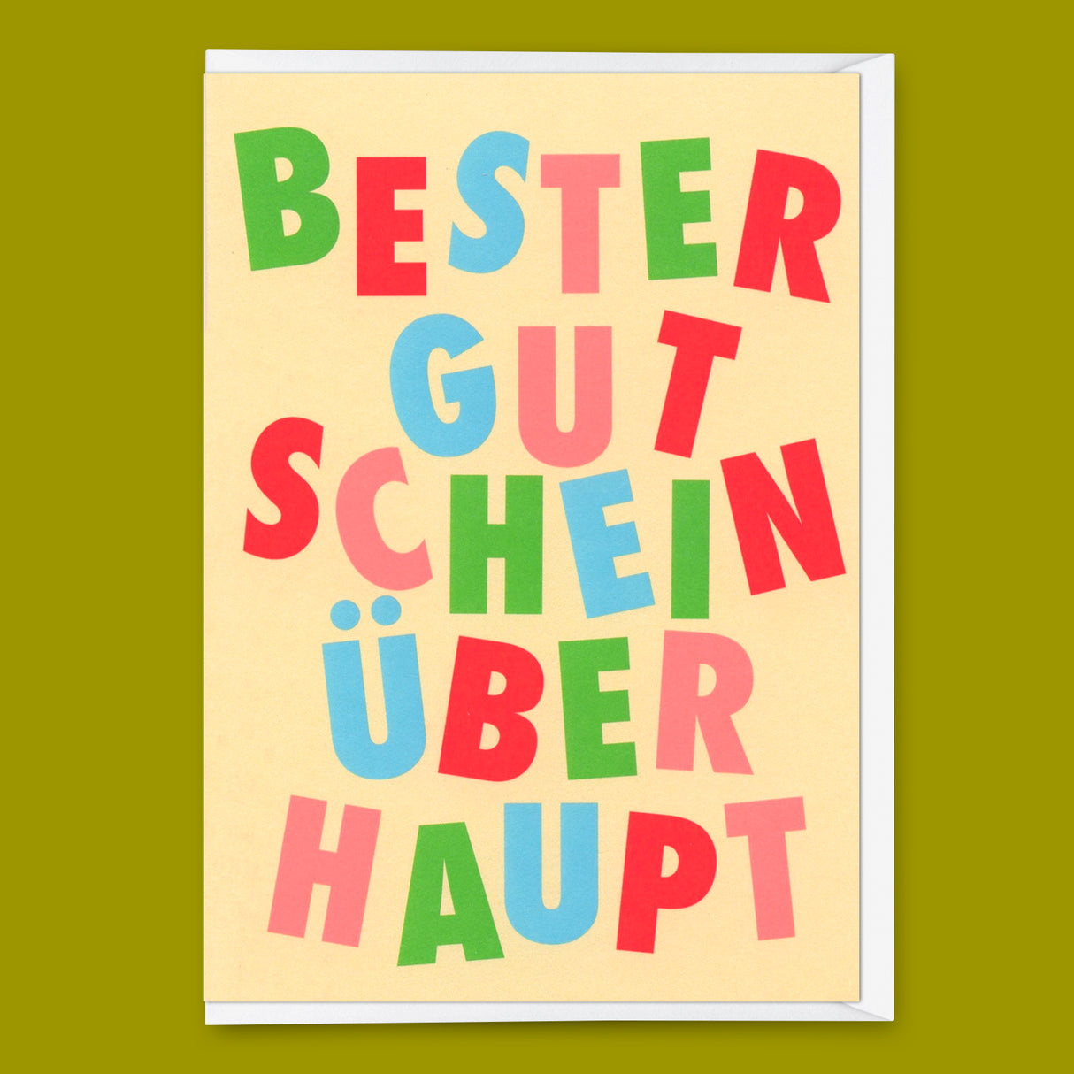 Deli Cards Grußkarte "Bester Gutschein überhaupt" | Lustige Gutschein-Karte