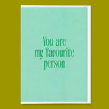 Deli Cards Grußkarte "You are my favorite person" | Schöne Klappkarte für Verliebte