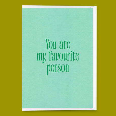 Deli Cards Grußkarte "You are my favorite person" | Schöne Klappkarte für Verliebte