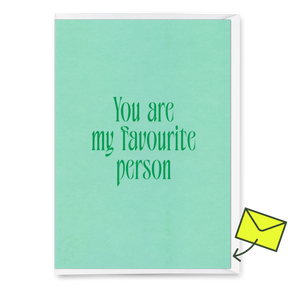 Deli Cards Grußkarte "You are my favorite person" | Schöne Klappkarte für Verliebte