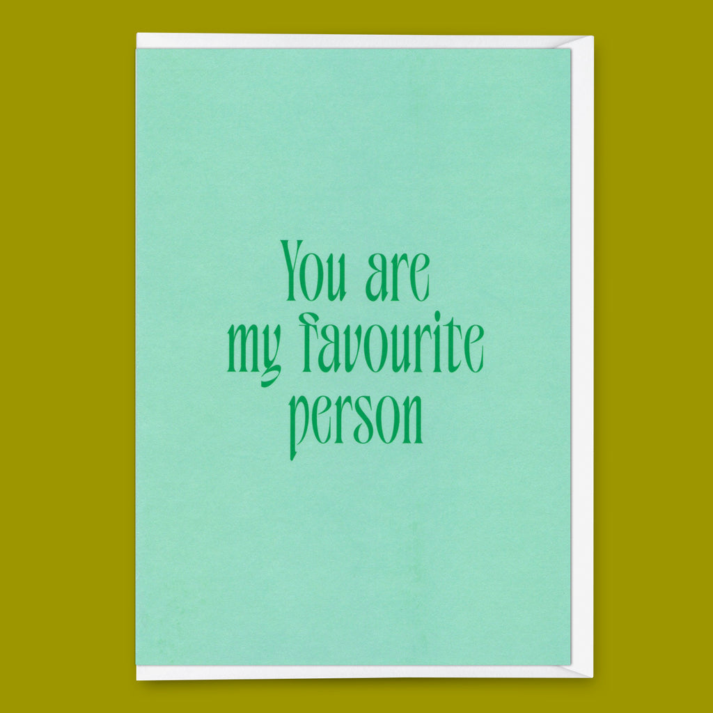 Deli Cards Grußkarte "You are my favorite person" | Schöne Klappkarte für Verliebte