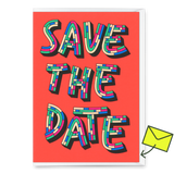 Deli Cards Grußkarte "Save the Date" | Schöne Klappkarte für Einladungen