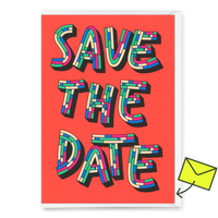 Deli Cards Grußkarte "Save the Date" | Schöne Klappkarte für Einladungen