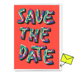 Deli Cards Grußkarte "Save the Date" | Schöne Klappkarte für Einladungen