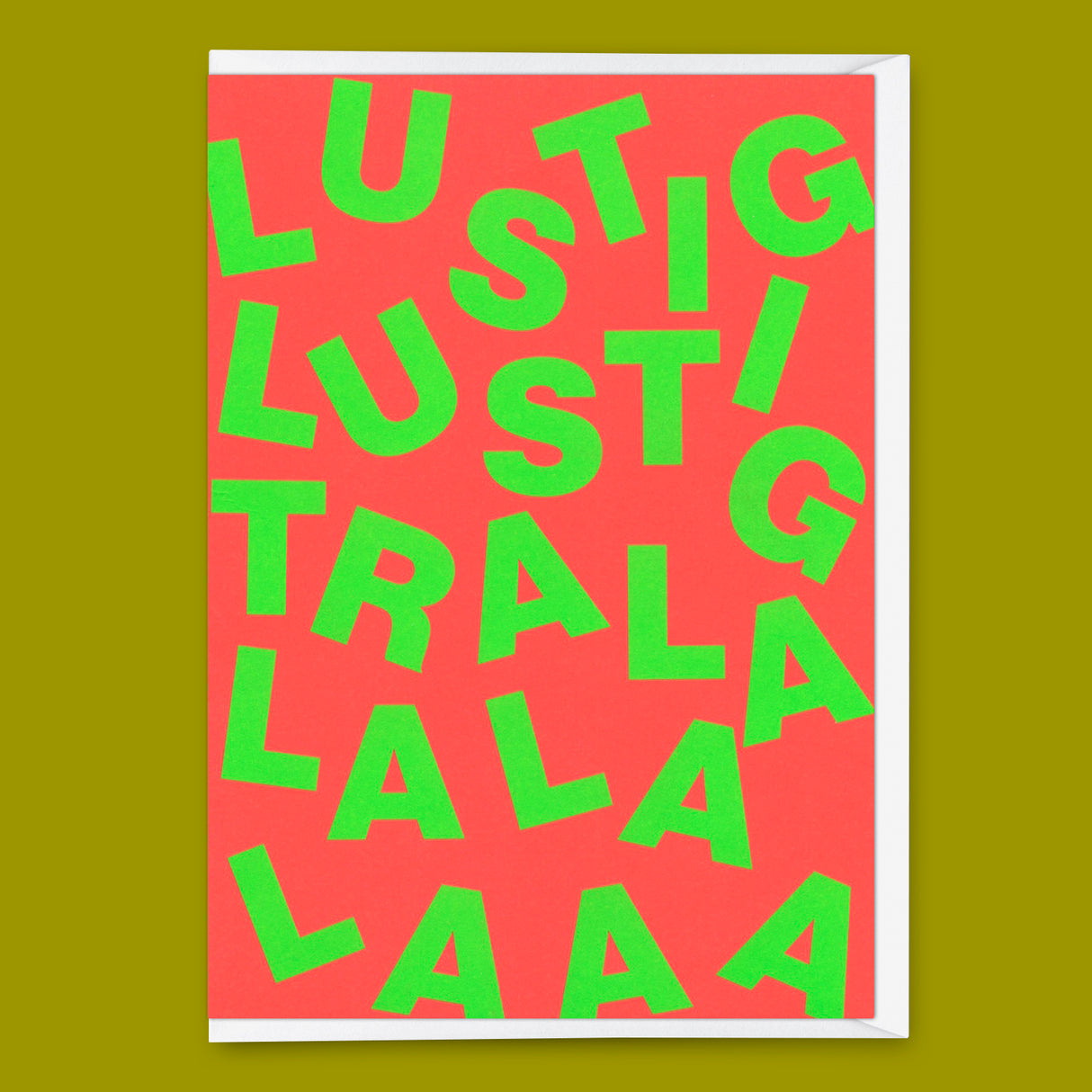 Deli Cards Grußkarte "Lustig Lustig" | Lustige Klappkarte zum Geburtstage