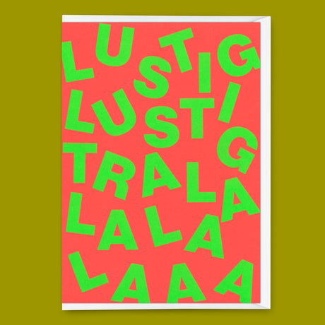 Deli Cards Grußkarte "Lustig Lustig" | Lustige Klappkarte zum Geburtstage