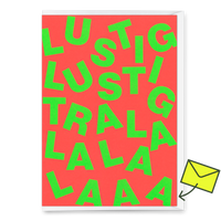 Deli Cards Grußkarte "Lustig Lustig" | Lustige Klappkarte zum Geburtstage