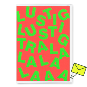 Deli Cards Grußkarte "Lustig Lustig" | Lustige Klappkarte zum Geburtstage