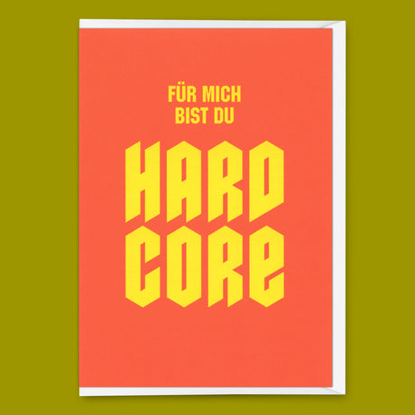 Deli Cards Grußkarte "Hardcore" | Coole Klappkarte für jedem Anlass