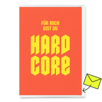 Deli Cards Grußkarte "Hardcore" | Coole Klappkarte für jedem Anlass