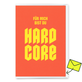 Deli Cards Grußkarte "Hardcore" | Coole Klappkarte für jedem Anlass