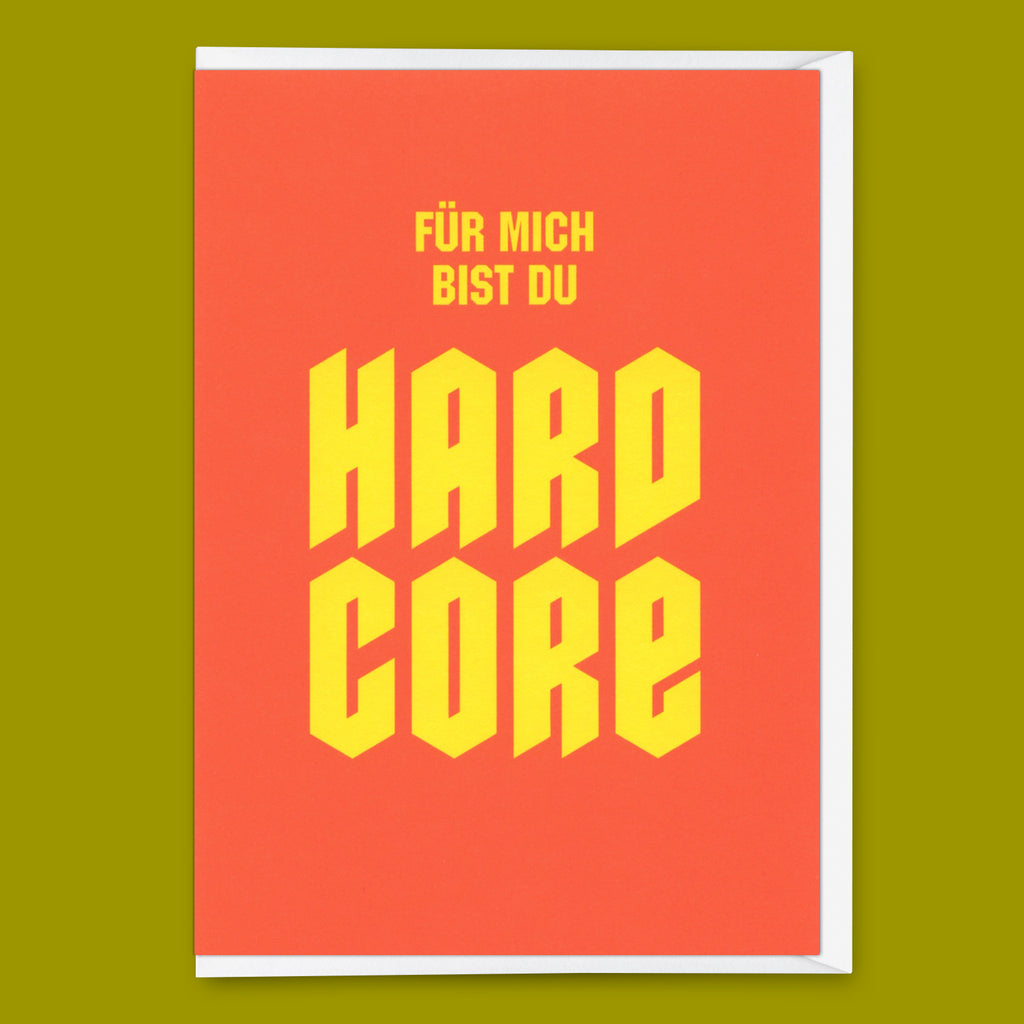 Deli Cards Grußkarte "Hardcore" | Coole Klappkarte für jedem Anlass