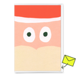 Deli Cards Grußkarte "Santa face" | Schöne Karte zu Weihnachten