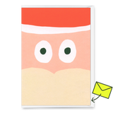 Deli Cards Grußkarte "Santa face" | Schöne Karte zu Weihnachten