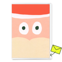 Deli Cards Grußkarte "Santa face" | Schöne Karte zu Weihnachten
