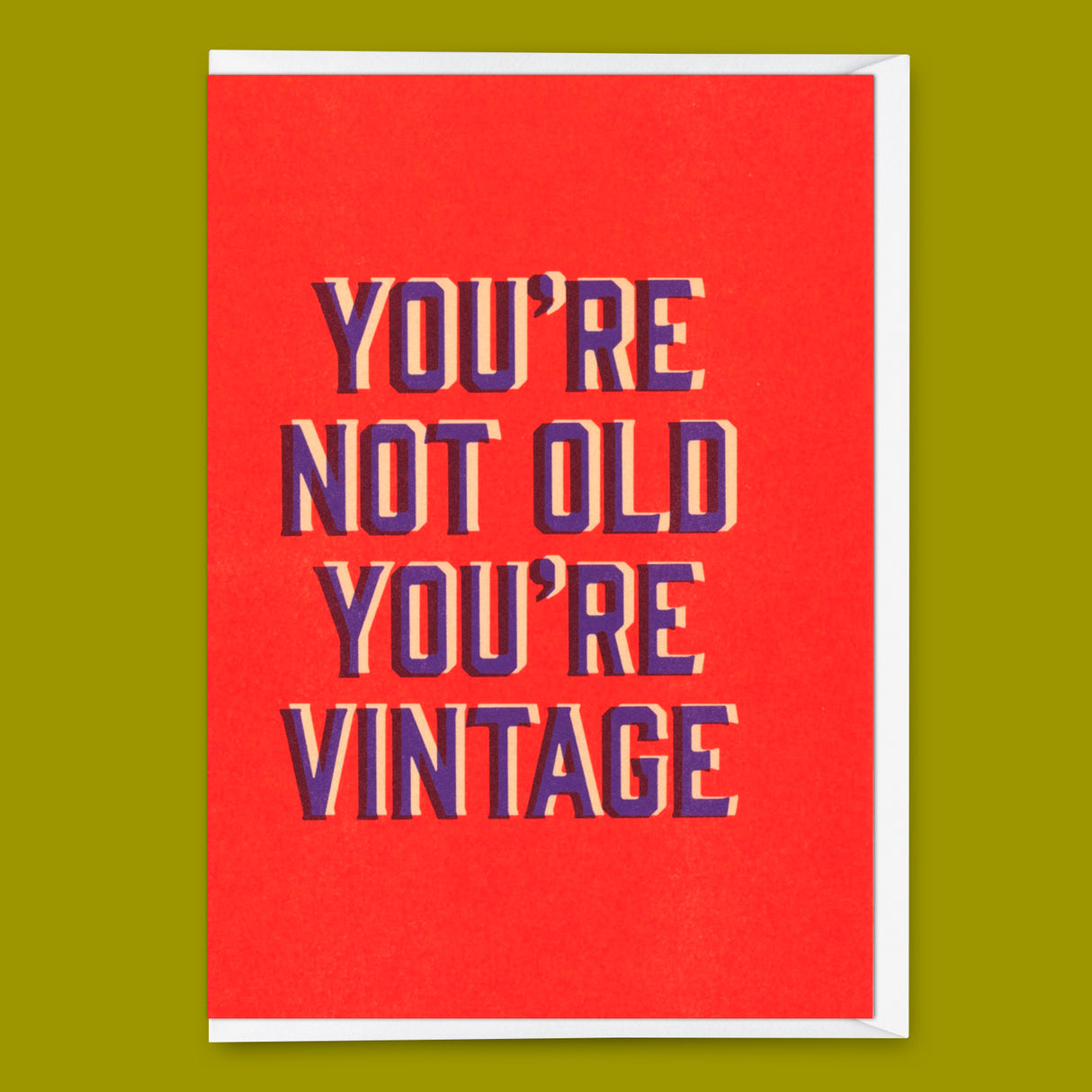 Deli Cards Grußkarte "You`re vintage" | Lustige Klappkarte zum Geburtstag