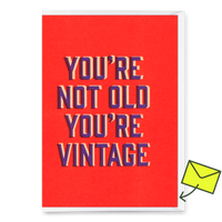 Deli Cards Grußkarte "You`re vintage" | Lustige Klappkarte zum Geburtstag