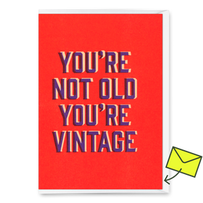 Deli Cards Grußkarte "You`re vintage" | Lustige Klappkarte zum Geburtstag