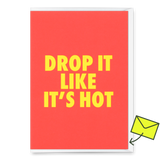 Deli Cards Grußkarte "Drop it" | Lustige Klappkarte mit Spruch