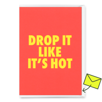 Deli Cards Grußkarte "Drop it" | Lustige Klappkarte mit Spruch