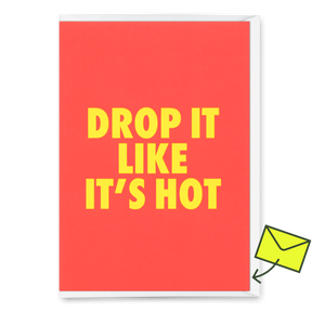 Deli Cards Grußkarte "Drop it" | Lustige Klappkarte mit Spruch