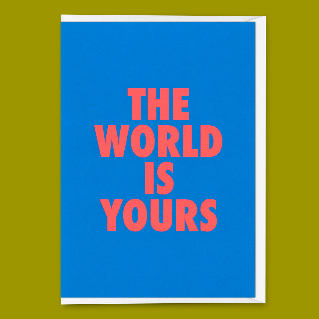 Deli Cards Grußkarte "The world is yours" | Besondere Klappkarte für jeden Anlass