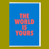 Deli Cards Grußkarte "The world is yours" | Besondere Klappkarte für jeden Anlass