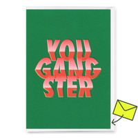 Deli Cards Grußkarte "You gangsta" | Coole Klappkarte für jeden Anlass