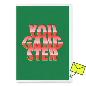 Deli Cards Grußkarte "You gangsta" | Coole Klappkarte für jeden Anlass