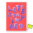 Deli Cards Grußkarte "Let`s stay in bed" | Schöne Klappkarte für Verliebte
