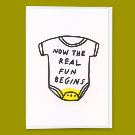 Deli Cards Grußkarte "The real fun" | Lustige Klappkarte zum Geburtstag