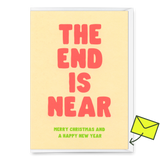 Deli Cards Grußkarte "The end is near" | Ausgefallene Klappkarte zu Weihnachten