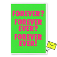Deli Cards Grußkarte "For ever & ever" | Besondere Klappkarte für Verliebte