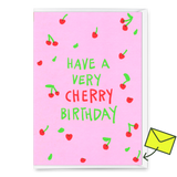 Deli Cards Grußkarte "Very cherry birthday" | Coole Klappkarte zum Geburtstag