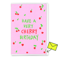 Deli Cards Grußkarte "Very cherry birthday" | Coole Klappkarte zum Geburtstag