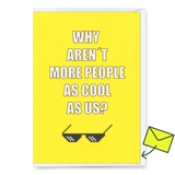Deli Cards Grußkarte "As cool as us" | Besondere Klappkarte mit Spruch