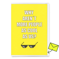 Deli Cards Grußkarte "As cool as us" | Besondere Klappkarte mit Spruch
